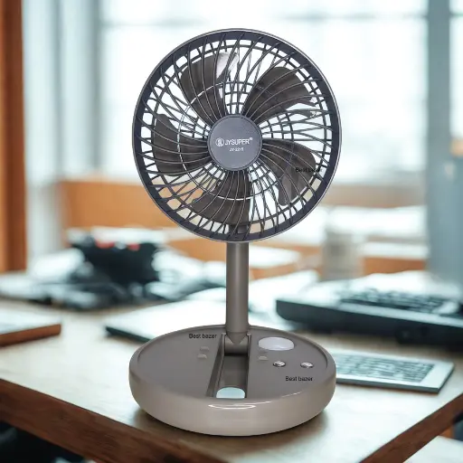 JYSUPER JY-2215 Professional Rechargeable Mini Fan With LED Light