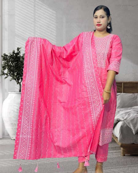 কটন বুটিক থ্রি-পিস